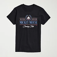 Novelty Mens Crew Neck Short Sleeve Regular Fit Mickey Mouse Big and Tall Graphic T-Shirt