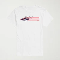 Novelty Mens Crew Neck Short Sleeve Regular Fit Cars Big and Tall Graphic T-Shirt