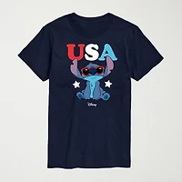 Novelty Mens Crew Neck Short Sleeve Regular Fit Big and Tall Graphic T-Shirt