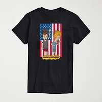 Novelty Mens Crew Neck Short Sleeve Regular Fit MTV Big and Tall Graphic T-Shirt