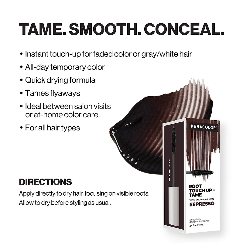 Keracolor Root Touch Up + Tame Espresso