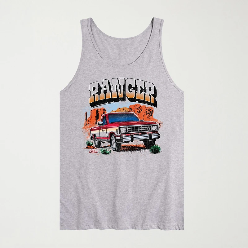 Novelty Mens Crew Neck Short Sleeve Tank Top