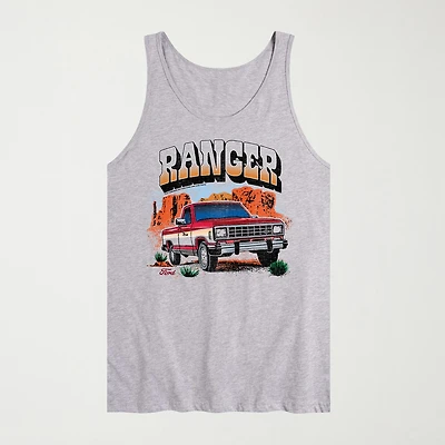 Novelty Mens Crew Neck Short Sleeve Tank Top