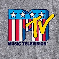 Novelty Mens Crew Neck Short Sleeve Regular Fit MTV Graphic T-Shirt