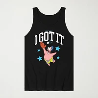 Novelty Mens Crew Neck Short Sleeve Spongebob Tank Top