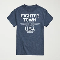 Novelty Mens Crew Neck Short Sleeve Regular Fit Graphic T-Shirt