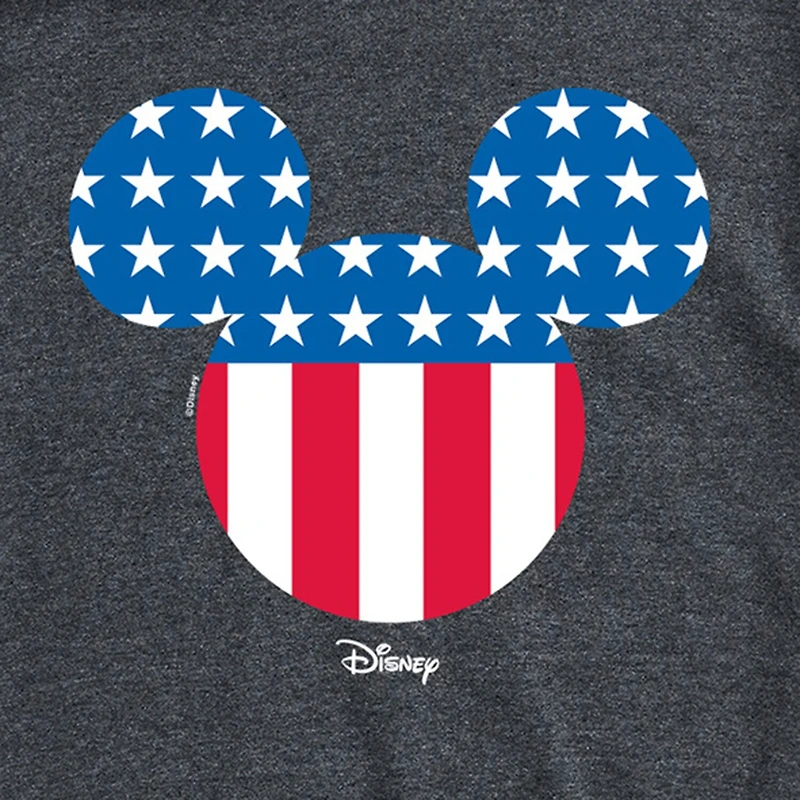 Novelty Mens Crew Neck Short Sleeve Regular Fit Mickey Mouse Graphic T-Shirt