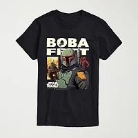 Novelty Mens Crew Neck Short Sleeve Regular Fit Star Wars Graphic T-Shirt