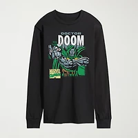 Novelty Mens Crew Neck Short Sleeve Regular Fit Marvel Graphic T-Shirt