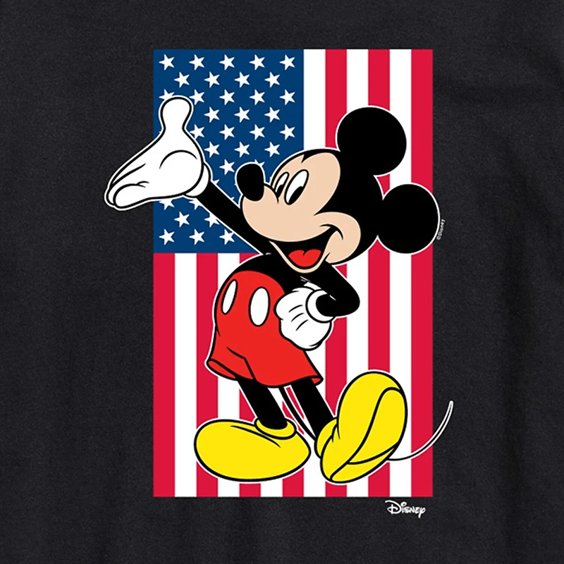 Novelty Mens Crew Neck Short Sleeve Regular Fit Mickey Mouse Graphic T-Shirt