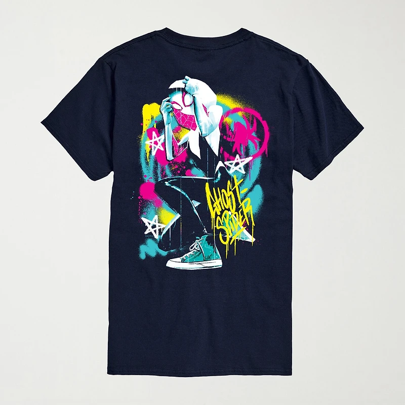 Novelty Mens Crew Neck Short Sleeve Regular Fit Marvel Graphic T-Shirt
