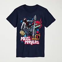 Novelty Mens Crew Neck Short Sleeve Regular Fit Marvel Spiderman Graphic T-Shirt