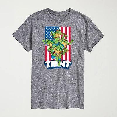 Novelty Mens Crew Neck Short Sleeve Regular Fit Teenage Mutant Ninja Turtles Graphic T-Shirt