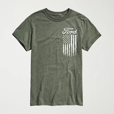 Novelty Mens Crew Neck Short Sleeve Regular Fit Graphic T-Shirt