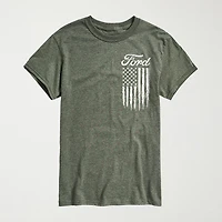 Novelty Mens Crew Neck Short Sleeve Regular Fit Graphic T-Shirt
