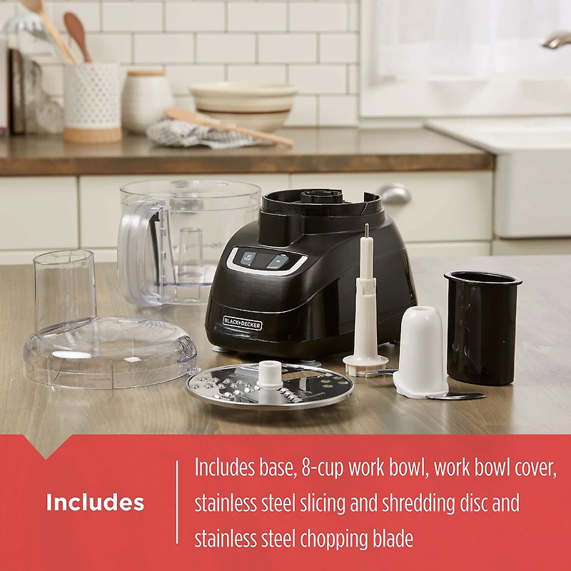 Black+Decker 8 Cups Bpa Free Food Processor