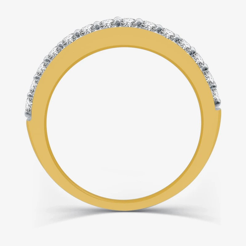 I Said Yes (H-I / I1) 1/2 CT. T.W. Lab Grown White Diamond Sterling Silver or 14K Gold Over Wedding Band