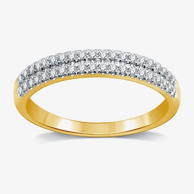 I Said Yes (H-I / I1) 1/4 CT. T.W. Lab Grown White Diamond Sterling Silver or 14K Gold Over Anniversary Wedding Band