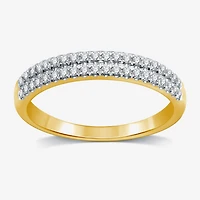 I Said Yes (H-I / I1) 1/4 CT. T.W. Lab Grown White Diamond Sterling Silver or 14K Gold Over Anniversary Wedding Band