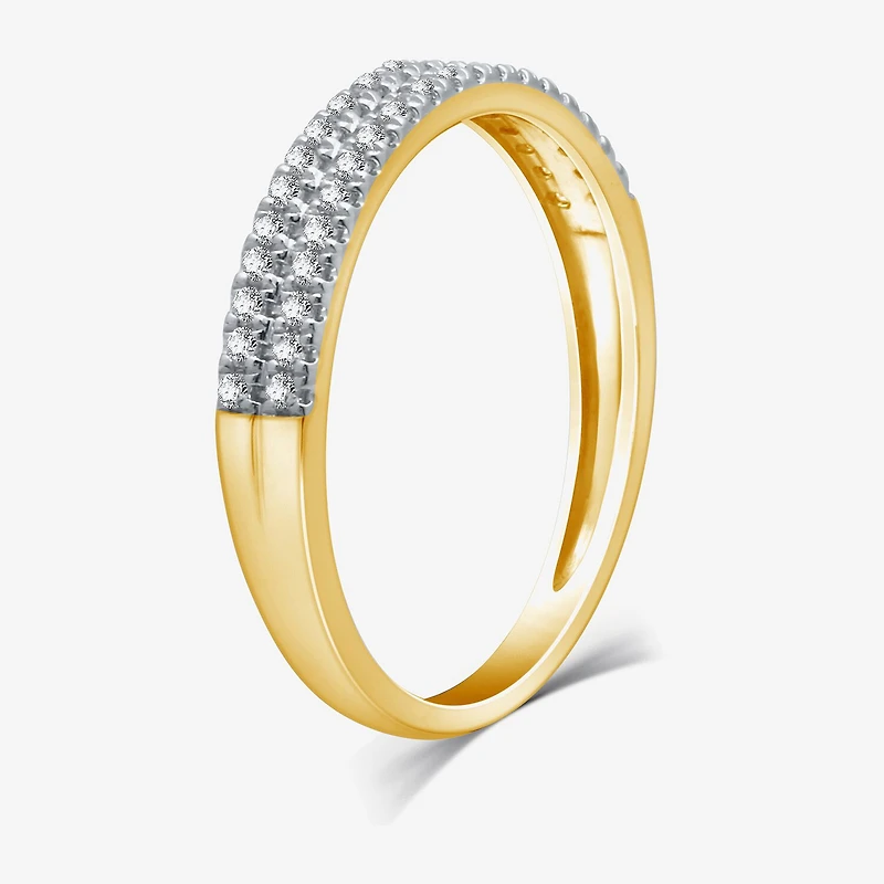 I Said Yes (H-I / I1) 1/4 CT. T.W. Lab Grown White Diamond Sterling Silver or 14K Gold Over Anniversary Wedding Band