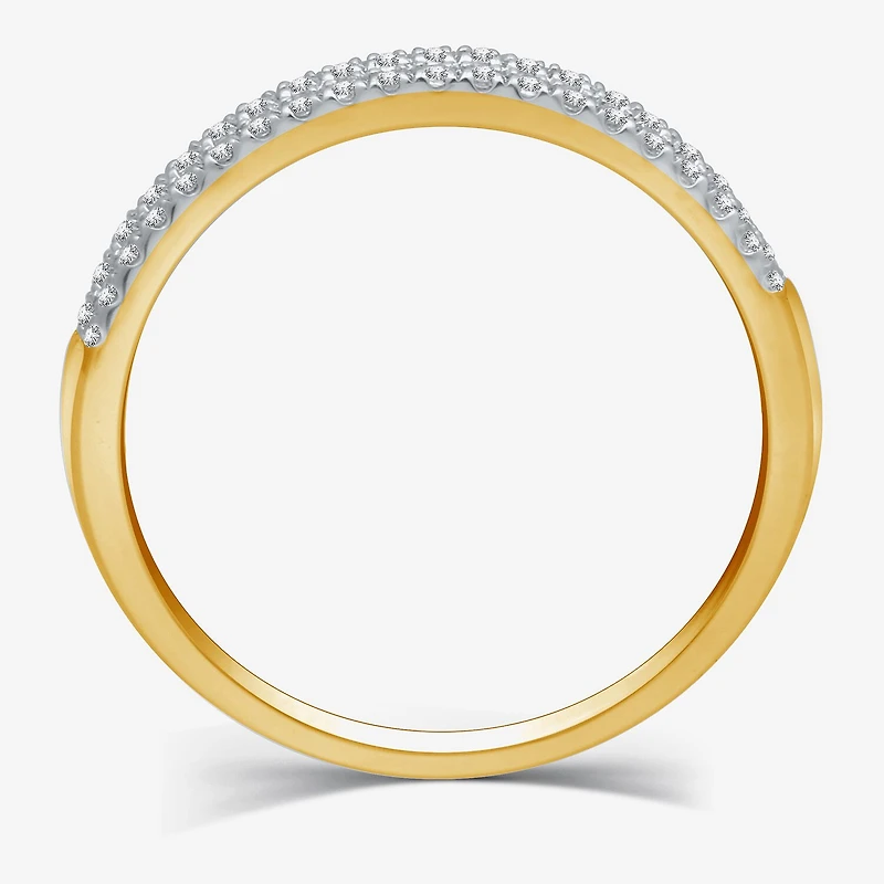 I Said Yes (H-I / I1) 1/4 CT. T.W. Lab Grown White Diamond Sterling Silver or 14K Gold Over Anniversary Wedding Band