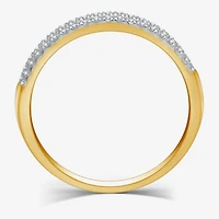 I Said Yes (H-I / I1) 1/4 CT. T.W. Lab Grown White Diamond Sterling Silver or 14K Gold Over Anniversary Wedding Band