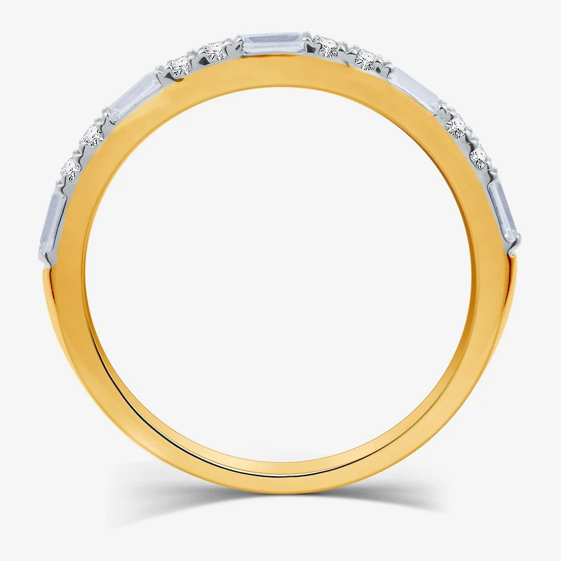 I Said Yes (H-I / I1) 1/3 CT. T.W. Lab Grown White Diamond Sterling Silver or 14K Gold Over Wedding Band