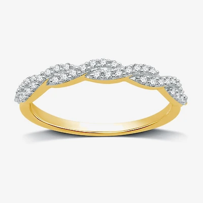 I Said Yes (H-I / I1) 1/4 CT. T.W. Lab Grown White Diamond Sterling Silver or 14K Gold Over Wedding Band