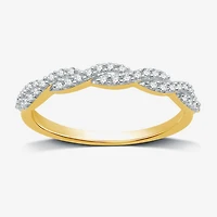 I Said Yes (H-I / I1) 1/4 CT. T.W. Lab Grown White Diamond Sterling Silver or 14K Gold Over Wedding Band
