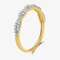 I Said Yes (H-I / I1) 1/4 CT. T.W. Lab Grown White Diamond Sterling Silver or 14K Gold Over Wedding Band