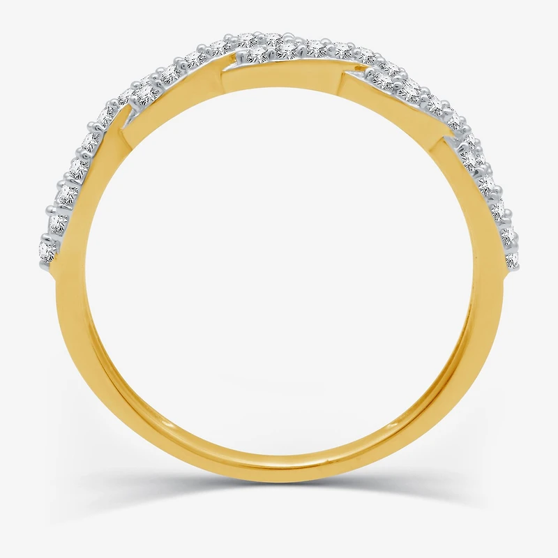 I Said Yes (H-I / I1) 1/4 CT. T.W. Lab Grown White Diamond Sterling Silver or 14K Gold Over Wedding Band