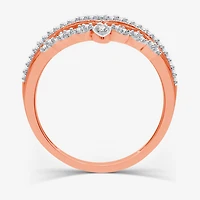 I Said Yes (H-I / I1) 1/5 CT. T.W. Lab Grown White Diamond Sterling Silver or 14K Gold Over Chevron Wedding Band