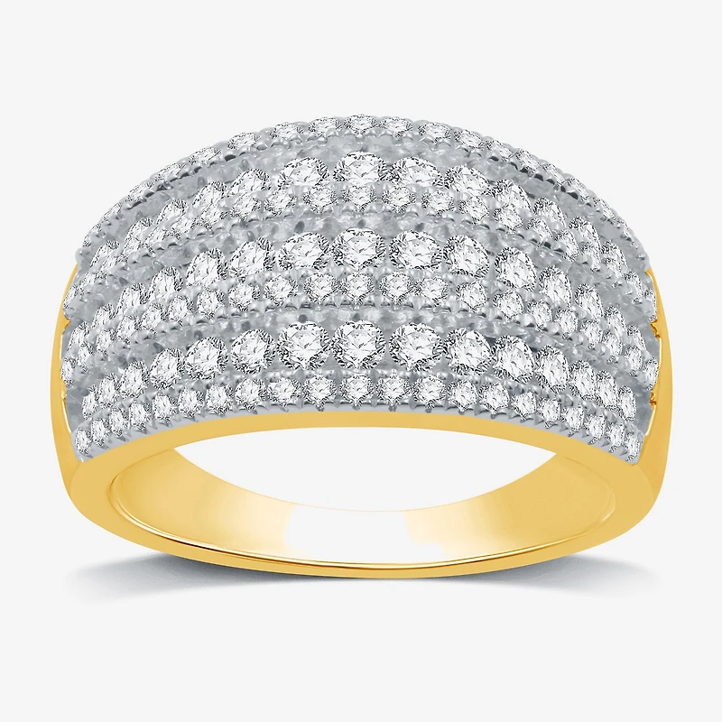 I Said Yes (H-I / I1) 1 CT. T.W. Lab Grown White Diamond Sterling Silver or 14K Gold Over Anniversary Band
