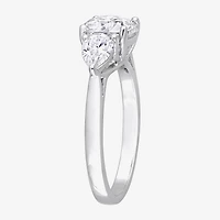 Womens / CT. T.W. Lab Created White Moissanite Sterling Silver 3-Stone Engagement Ring