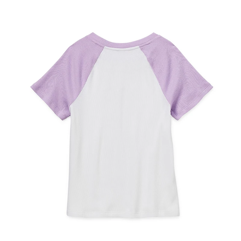 Thereabouts Little & Big Kid Girls Round Neck Short Sleeve Regular Fit Graphic T-Shirt