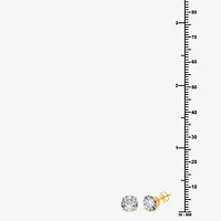 (G / SI1-SI2) Ever Star 2 1/4 CT. T.W. Lab Grown White Diamond 14K Gold 6.8mm Stud Earrings