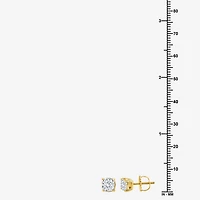 Ever Star (G / Vs2) 2 CT. T.W. Lab Grown White Diamond 14K Gold 14K White Gold Round Cushion Stud Earrings