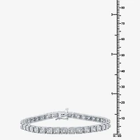 Womens 1/2 CT. T.W. Natural White Diamond Sterling Silver 7.5 Inch Tennis Bracelet