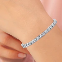 Womens 1/2 CT. T.W. Natural White Diamond Sterling Silver 7.5 Inch Tennis Bracelet