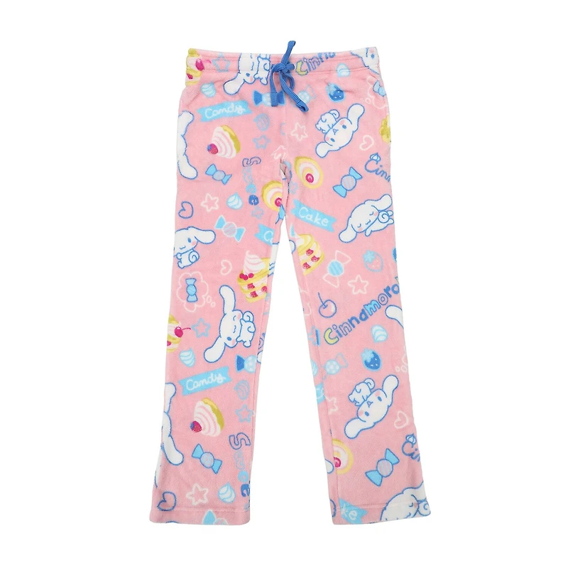 Womens Plush Cinnamoroll Pajama Pants