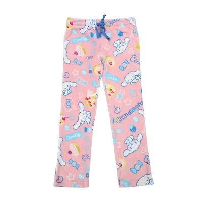 Womens Plush Cinnamoroll Pajama Pants