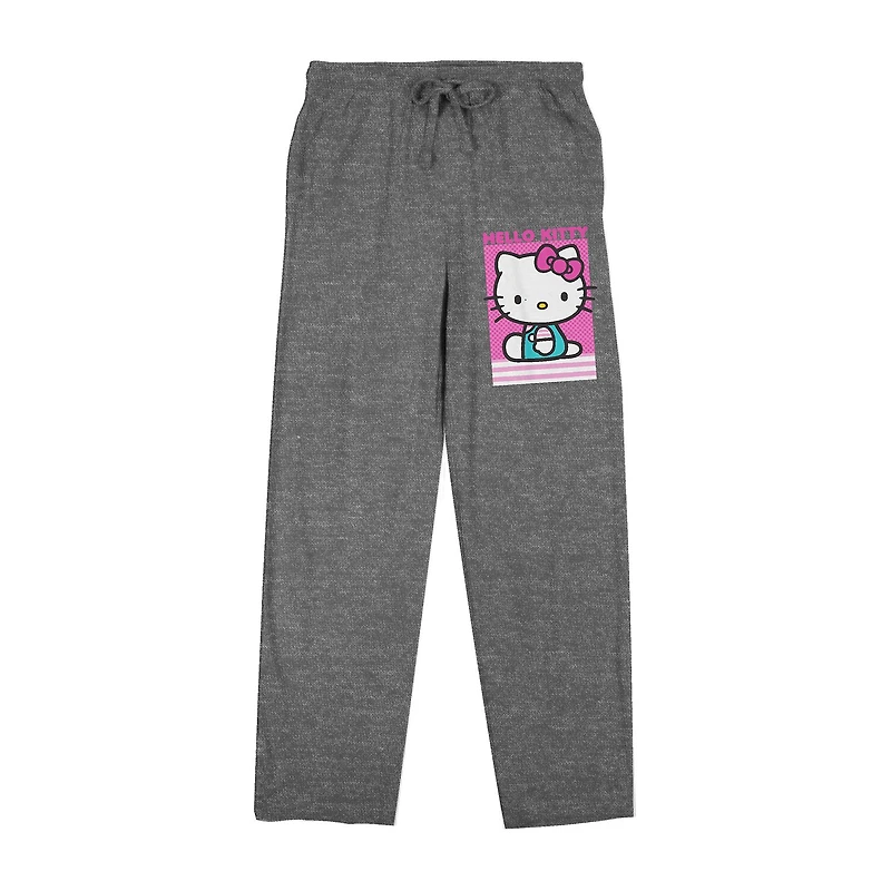 Womens Plush Hello Kitty Pajama Pants