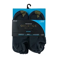 Gold Toe Heel Tab Mens Multi-Pack 6 Pair No Show Socks