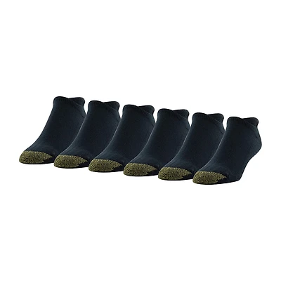 Gold Toe Heel Tab Mens Multi-Pack 6 Pair No Show Socks