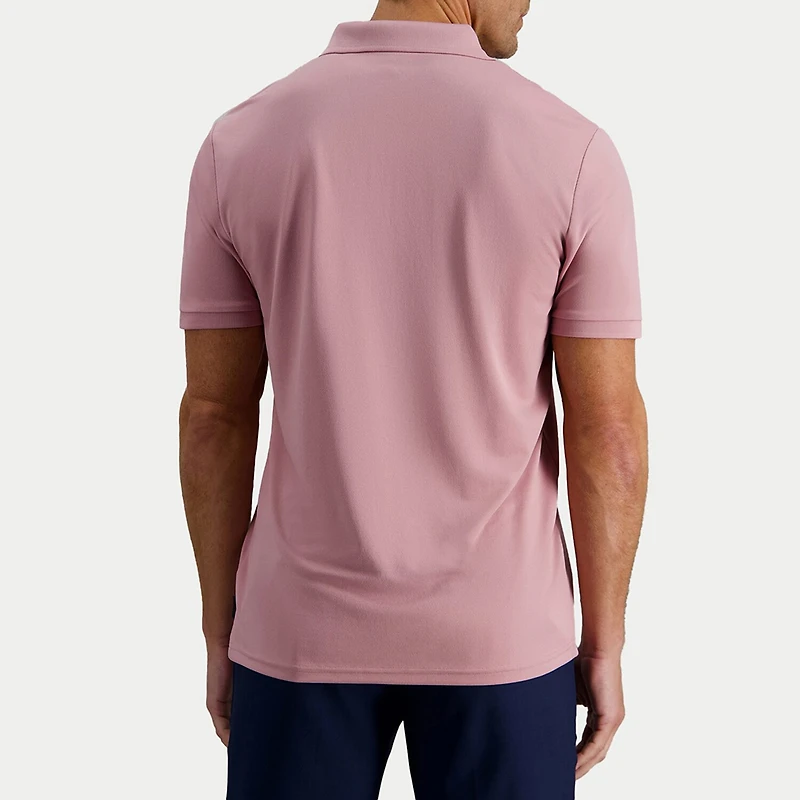 Haggar Pique Mens Regular Fit Short Sleeve Polo Shirt
