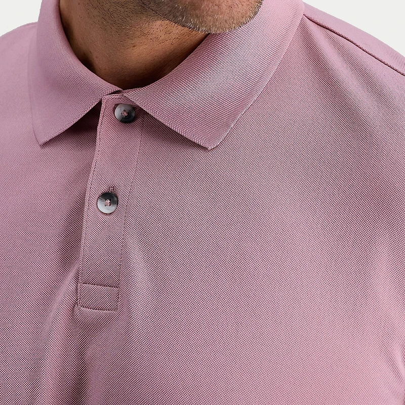Haggar Pique Mens Regular Fit Short Sleeve Polo Shirt