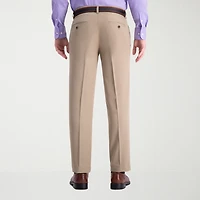 Haggar Cool 18 Pro Mens Comfort Waistband Straight Fit Flat Front Pant