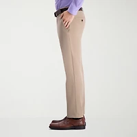 Haggar Cool 18 Pro Mens Comfort Waistband Straight Fit Flat Front Pant