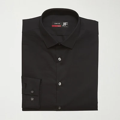 J. Ferrar Ultra Comfort Slim Mens Fit STRETCH FABRIC Wrinkle Free Long Sleeve Dress Shirt