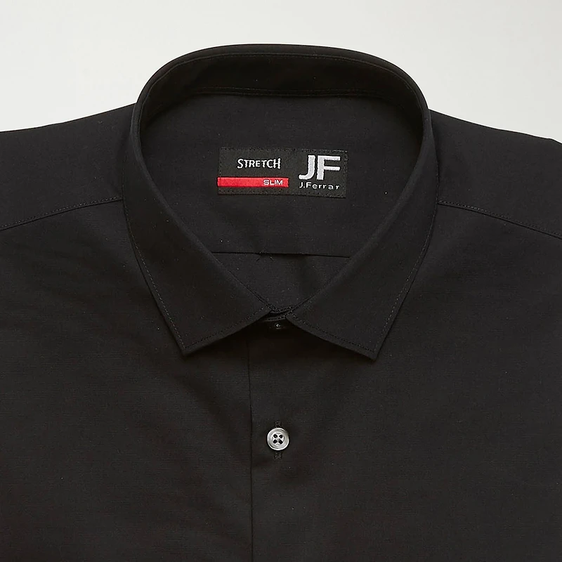 J. Ferrar Ultra Comfort Slim Mens Fit Stretch Fabric Wrinkle Free Long Sleeve Dress Shirt